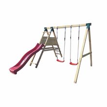 Schommel met glijbaan tuin