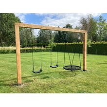 Houten schommel - Koe