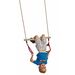 Trapeze met kunststof ringen - Roze / Paars