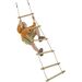 Houten touwladder