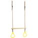 Trapeze met kunststof ringen - Geel