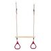 Trapeze met kunststof ringen - Roze / Paars
